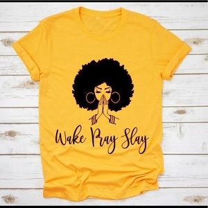 HOST PICK 10/23💕 Wake Pray Slay Women’s Tee M-3X